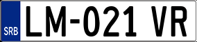 Trailer License Plate